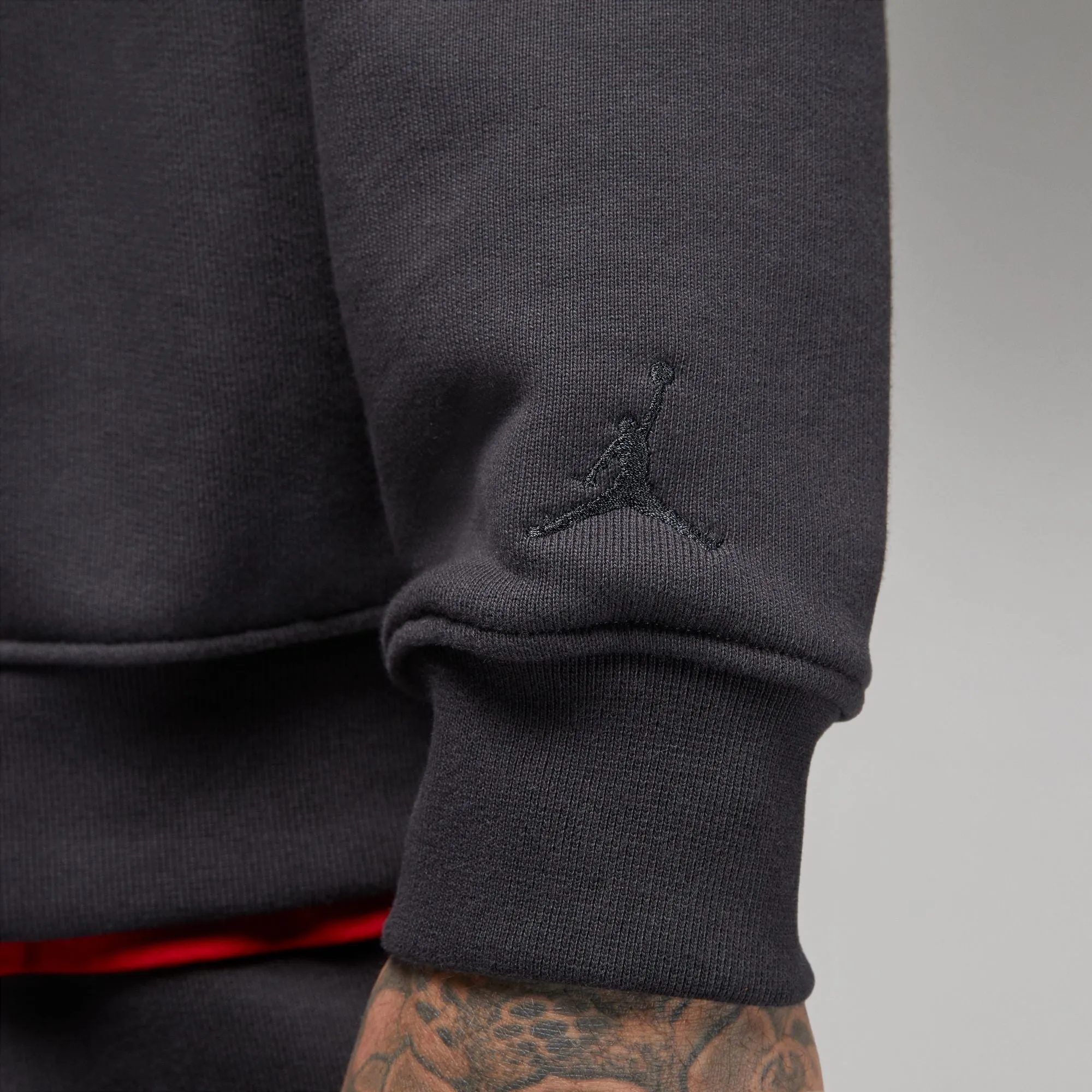 WORDMARK FLEECE CREWNECK "OFF NOIR"