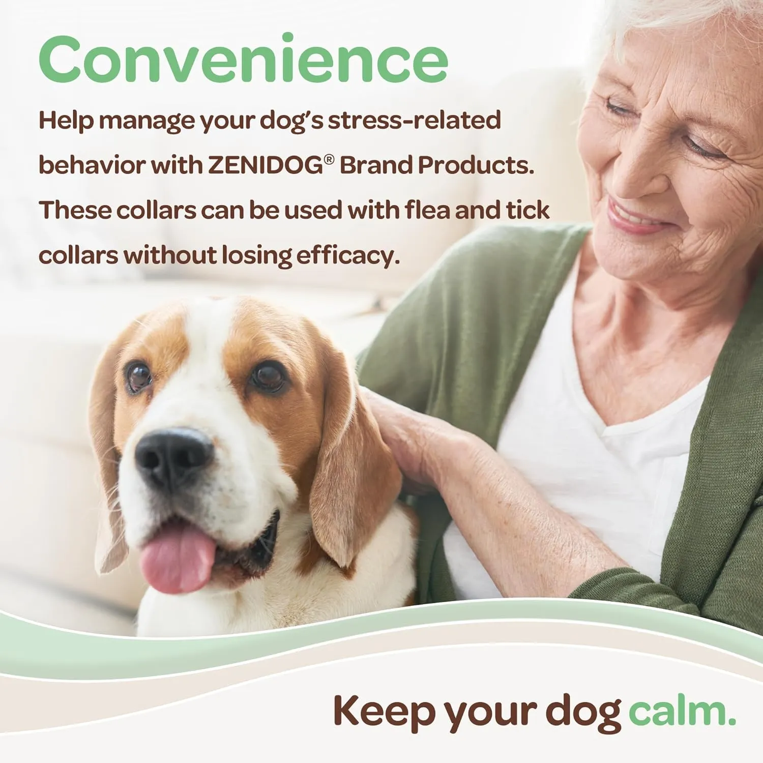 ZENIDOG Calming Collar for Puppies/Small Dogs Up to 22 lbs